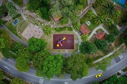 دیدی هوایی به شهر بازی های سنگاپور (عکس)