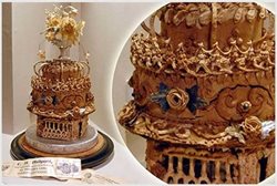 نگهداری قدیمی ترین کیک عروسی در موزه