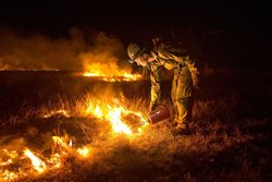 عکس منتخب نشنال جئوگرافیک | مبارزه با آتش به وسیله آتش