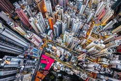 بهترین عکس های گرفته شده توسط دوربین پهپاد | جنگل شهری در هنگ کنگ