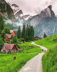 کوه های زیبای آلپ در سوئیس + عکس