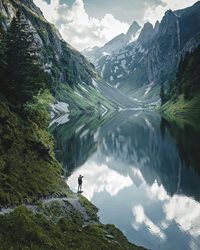 دریاچه زیبا فالنسی در سوئیس + عکس