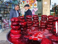 تصاویر شکم گردی و خاطره بازی در بازار تجریش تهران