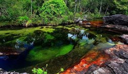 زیباترین رودخانه رنگین کمانی جهان + عکسها