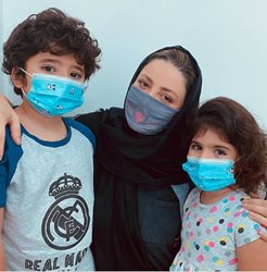 ماسک اسپورت شیلا خداداد و فرزندانش + عکس