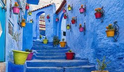 شهر آبی مراکش + عکسها