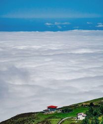دریای ابر در ارتفاعات فیلبند مازندران + عکس