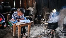 فقر و تحصیل دانش آموزان مکزیکی + عکسها