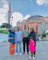 سیر و سیاحت مرتضی پورعلی گنجی با خانواده اش + عکس