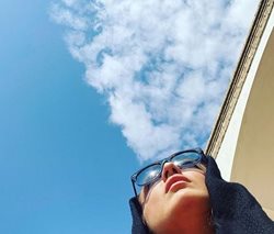 ژست گلاره عباسی در ابرهای آسمان + عکس
