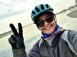 تشویق و انگیزه آناهیتا همتی به زنان دوچرخه سوار + عکسها