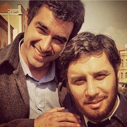 شهاب حسینی و جواد عزتی در پشت صحنه همرفیق + عکسها
