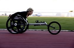 ورزشکار معلول ترکیه در حال تمرین برای المپیک توکیو + عکس