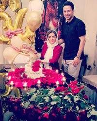 عکسهایی از جشن تولد مجری زن ایرانی