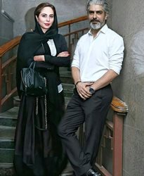 مهدی پاکدل و همسرش در نمایی از فیلم آمین + عکس