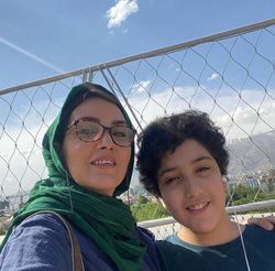 مرجان شیر محمدی و فرزندش + عکس