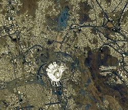 تصویر فضانورد ژاپنی از مکه مکرمه و مسجدالحرام
