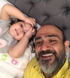 همسر مهران غفوریان و دخترش + عکس
