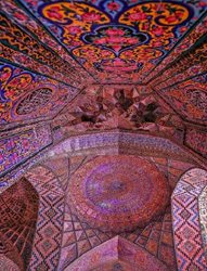 کاشی کاری زیبای محراب مسجد نصیرالملک + عکس