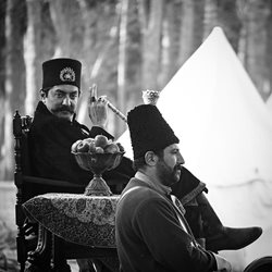 بهرام رادان در نقش ناصرالدین شاه + عکس
