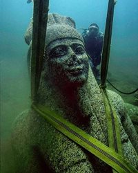 شهر غرق شده هراکلیون در مصر باستان + عکسها