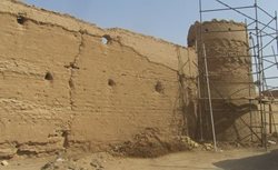 مرمت قلعه تاریخی حسن آباد اشکذر شروع شد