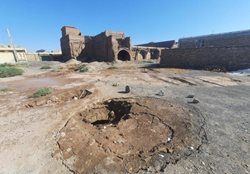 بارندگی های شدید و سیلابی حمام قاجاری گمشده در کرمان را پدیدار کرد