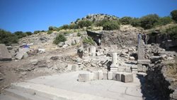 کشف بقایای یک فواره 2200 ساله در یکی از شهرهای باستانی ترکیه
