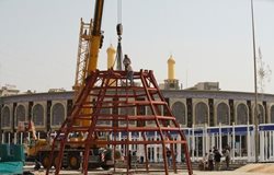 صحن حضرت زینب در شهر کربلا برای 35 هزار زائر آماده می شود