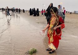 حیات حاجی آئینی سنتی مذهبی با محوریت دریا است