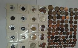 کشف 140 قطعه سکه عتیقه قاچاق در ایستگاه راه آهن زرند