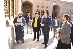 وزیر ورزش تاجیکستان از بافت تاریخی یزد و آثار باستانی این شهر بازدید کرد