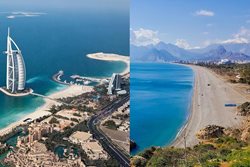 دبی یا آنتالیا؟ کدام شهر برای سفر خارجی بهتر است؟