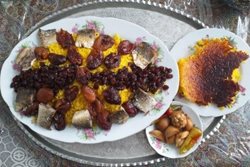 سوتدی پلو یک غذای سنتی و محبوب در اردبیل است