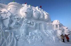 جشنواره مجسمه های یخی در چین