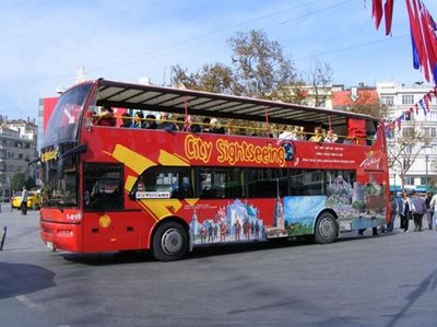 اتوبوس گردشگری- توریستی (هاپ آن هاپ آف) استانبول Hop on Hop off Bus Tour Istanbul