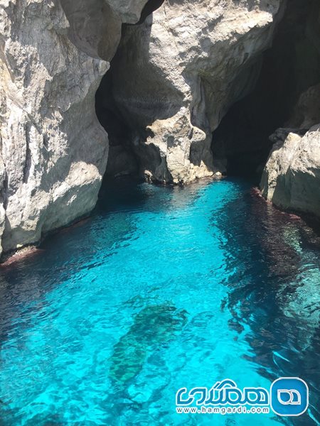 غارهای دریایی جزیره مارتیمو Caves of Marettimo