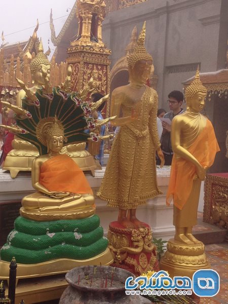 معبد وات پرا دویی خام Wat Phra That Doi Kham | Temple of the Golden Mountain