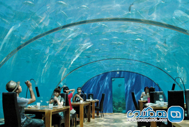رستوران زیر دریایی ایتاها جزیره رنگالی در کونراد مالدیو
