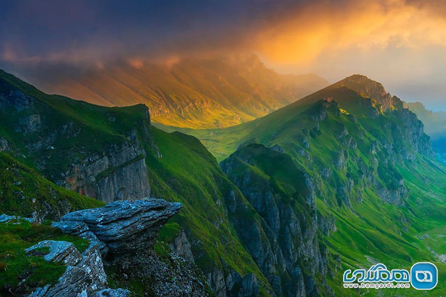 کوه هایی شبیه به کوهستان های سرسبز اسکاتلند