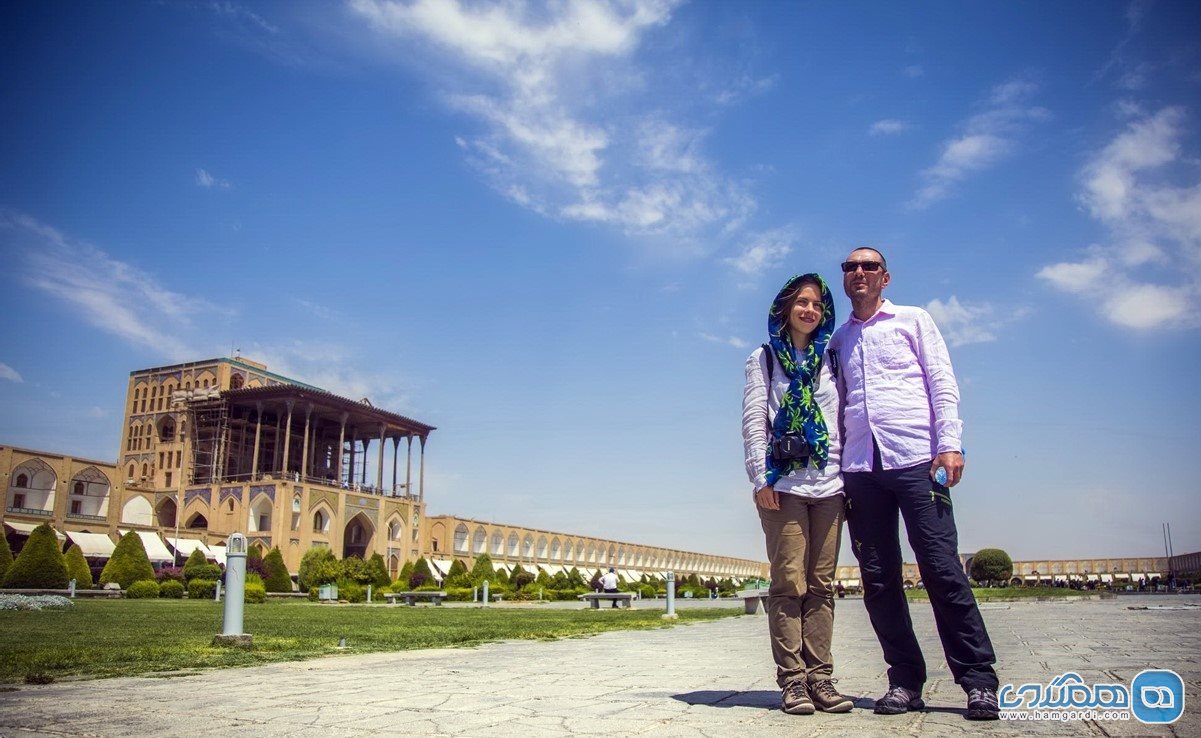 گردشگر خارجی در اصفهان