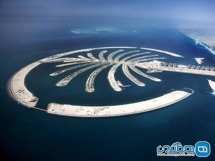 جزیره ی نخل جمیرا در امارات متحده ی عربی