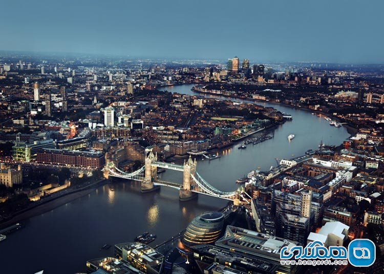 شهر دوم شهر لندن انگلستان با  17 میلیون و 400 هزار گردشگر بین المللی
