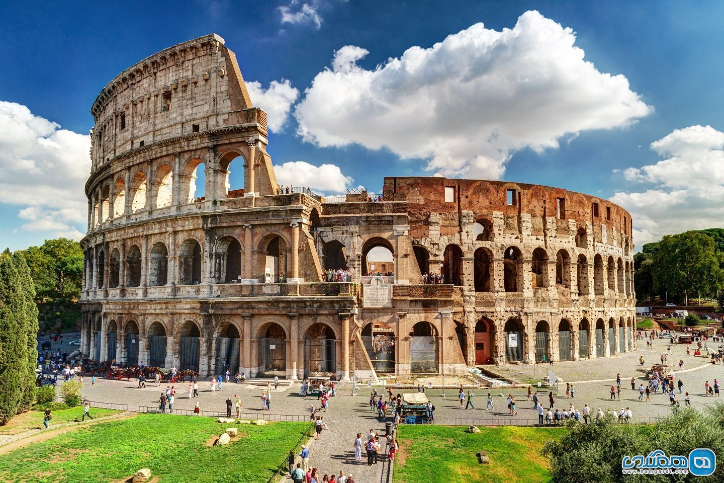 رم Rome در ایتالیا ، کلسیوم Colosseum 