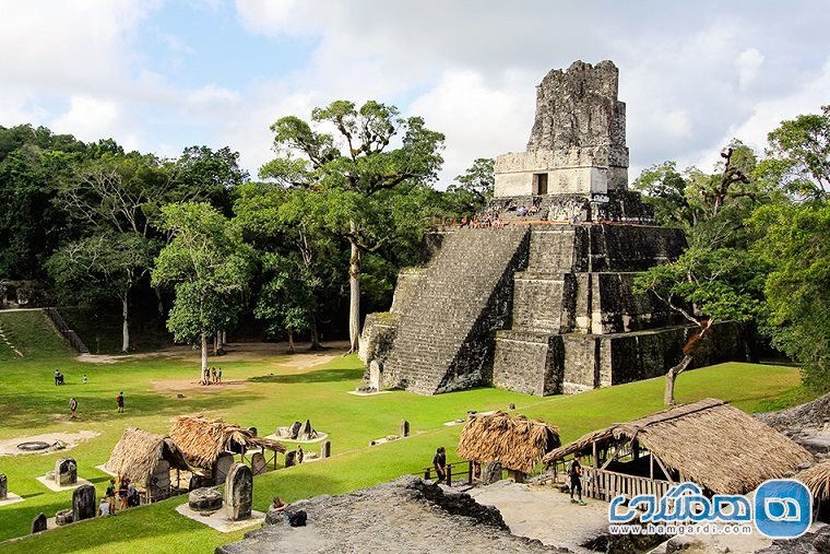 تیکال Tikal در گواتمالا از نمایی دیگر