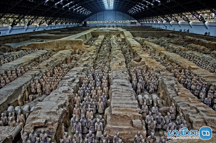 مجسمه سربازان در شی آن، چین