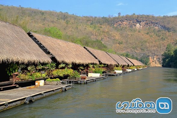 هتل The River Kwai Jungle Raft Floatel در کانچانابوری تایلند