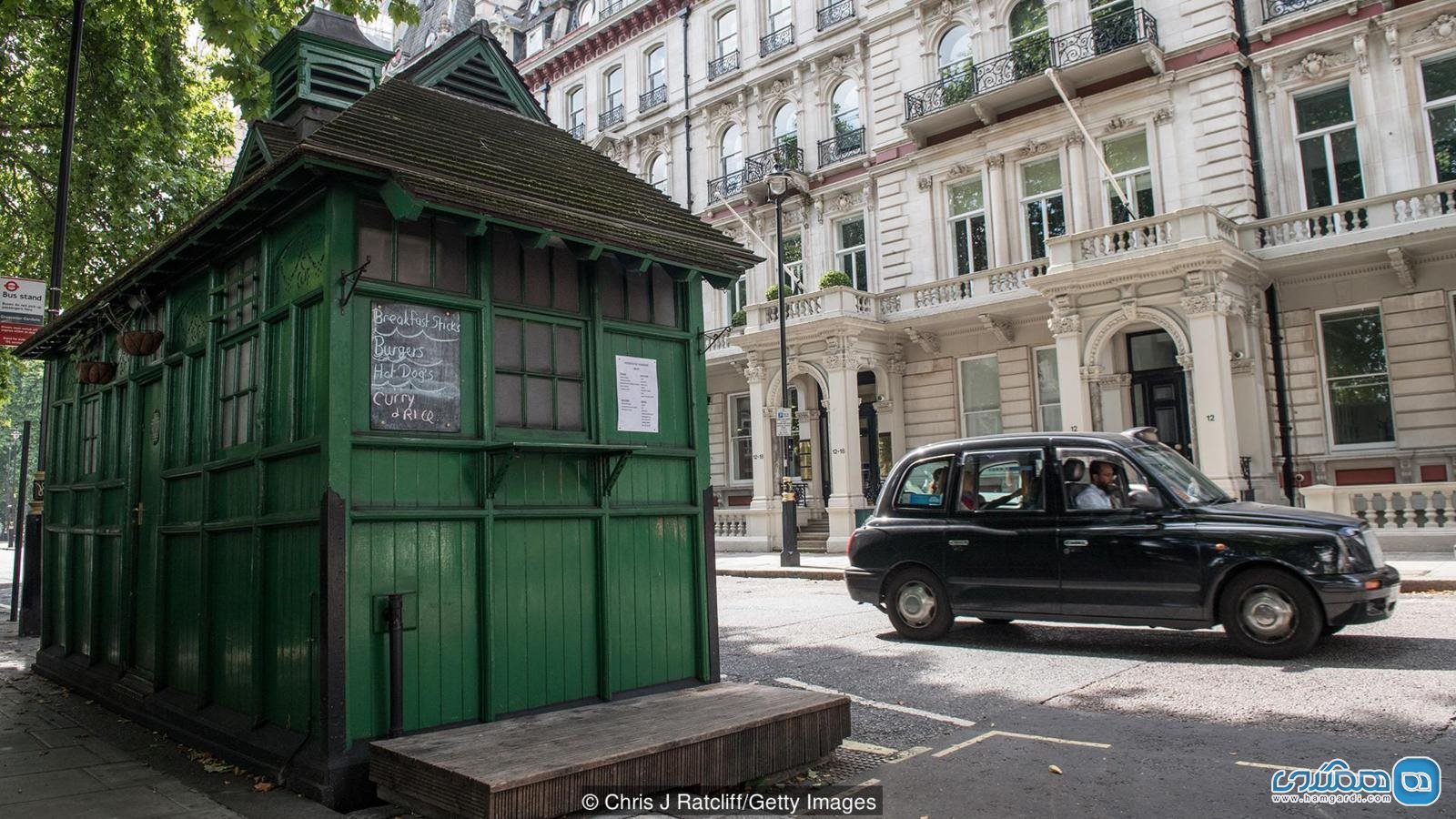 راز اتاقک های سبز ویژه راننده تاکسی های لندن