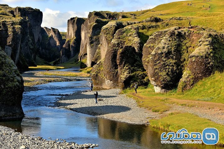 زیبا ترین نقاط ایسلند : کنیون Fjaðrárgljúfur