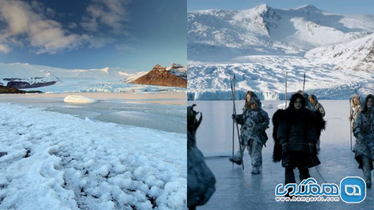 یخچال طبیعی Svinafellsjokull در سریال بازی تاج و تخت